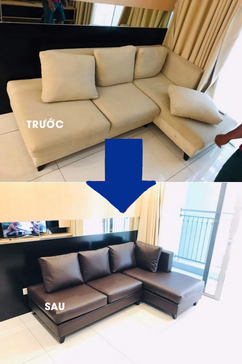Dịch vụ bọc lại ghế da cũ , bọc lại Sofa da Ý, Sofa cũ vải nỉ cao cấp - 2