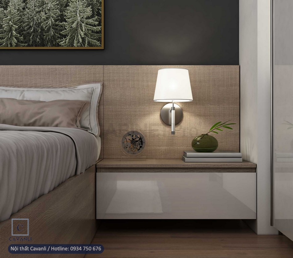 Tab đầu giường đẹp hiện đại – Mẫu tủ đầu giường mới nhất 2021 Cavanli - 3