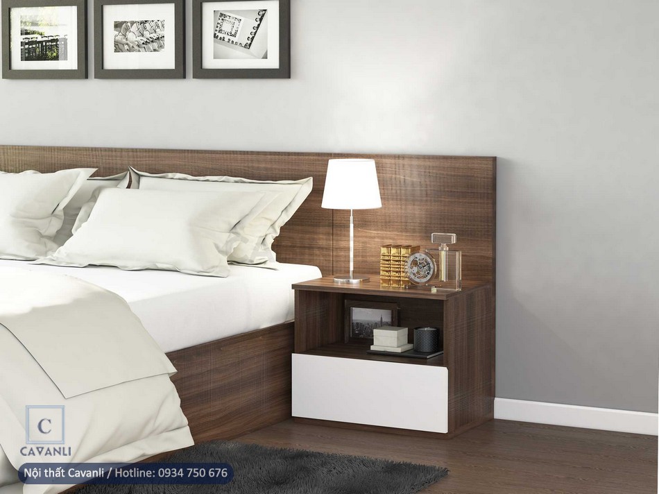 Tab đầu giường đẹp hiện đại – Mẫu tủ đầu giường mới nhất 2021 Cavanli - 5