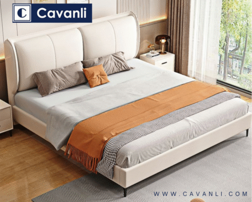 Mẫu giường ngủ đẹp hiện đại sang trọng đạt chuẩn – Cavanli 001
