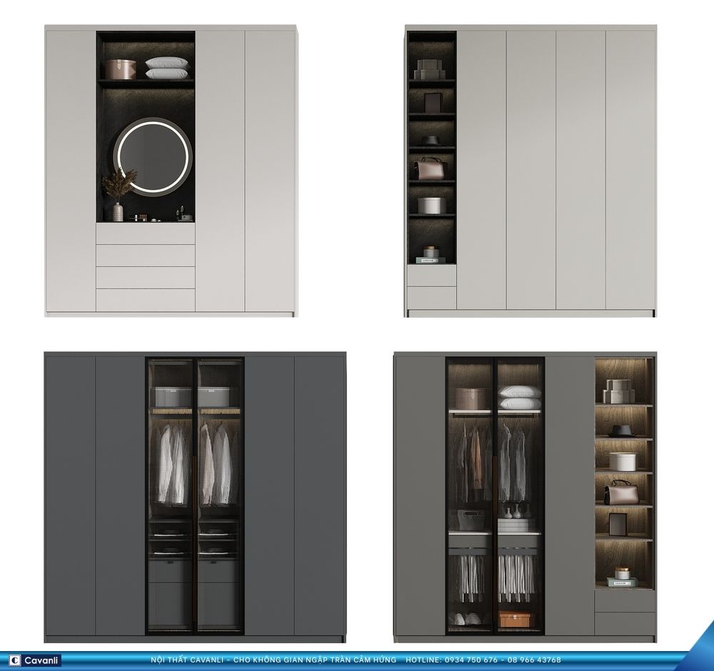 Thiết kế thi công nội thất sản xuất tủ áo xin liên hệ 0934 750 676 - 08 966 437 68