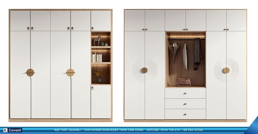 Hình ảnh thực tế các công trình tủ áo Cavanli đã bàn giao cho khách hàng