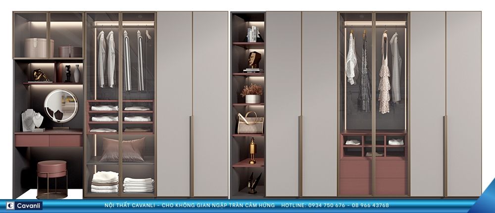 Thiết kế thi công nội thất sản xuất tủ áo xin liên hệ 0934 750 676 - 08 966 437 68