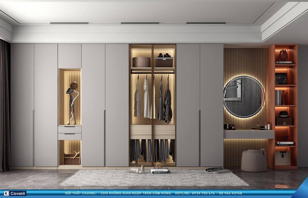 Thiết kế thi công nội thất sản xuất tủ áo xin liên hệ 0934 750 676 - 08 966 437 68