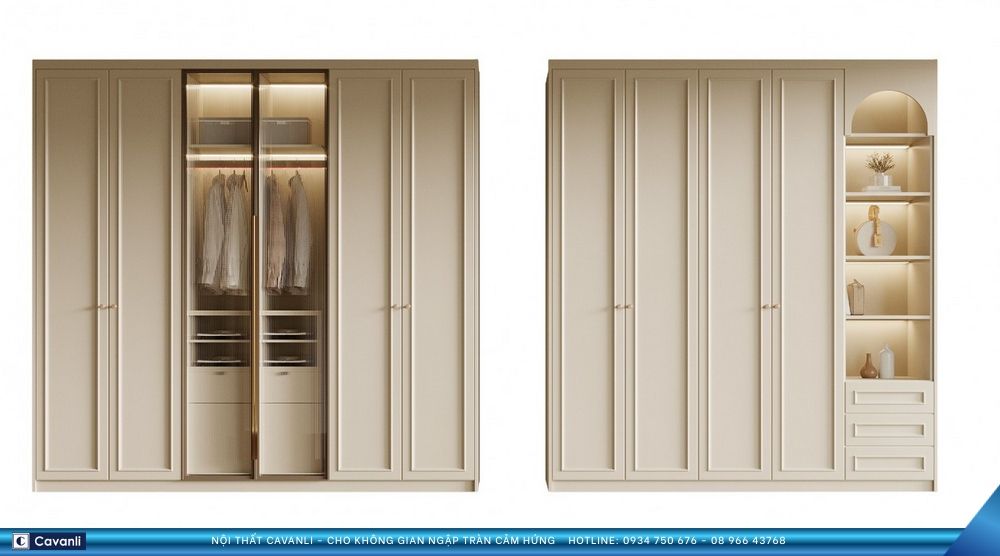 Thiết kế thi công nội thất sản xuất tủ áo xin liên hệ 0934 750 676 - 08 966 437 68