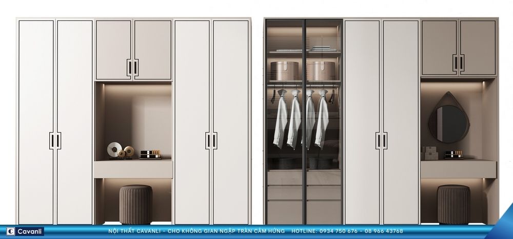 Thiết kế thi công nội thất sản xuất tủ áo xin liên hệ 0934 750 676 - 08 966 437 68