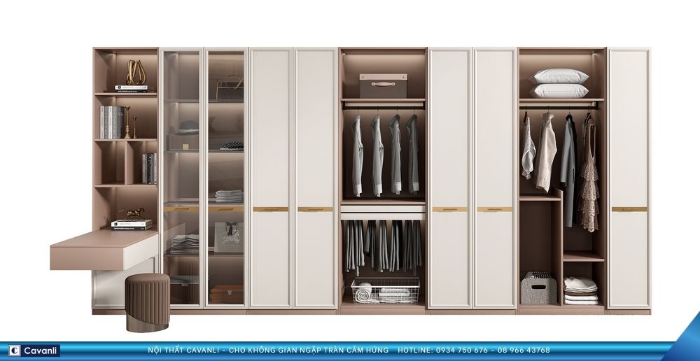 Thiết kế thi công nội thất sản xuất tủ áo xin liên hệ 0934 750 676 - 08 966 437 68