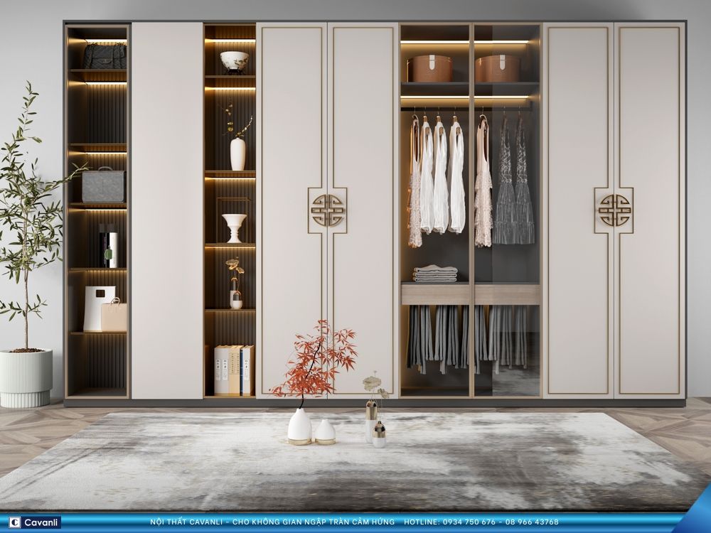 Thiết kế thi công nội thất sản xuất tủ áo xin liên hệ 0934 750 676 - 08 966 437 68