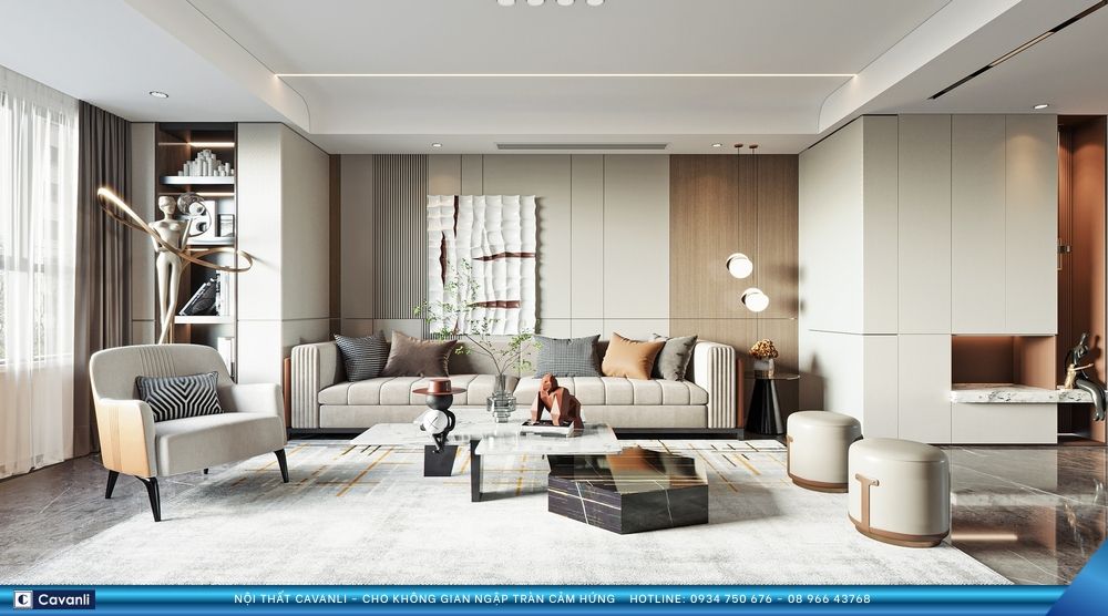 Thiết kế thi công nội thất căn hộ - nhà phố hiện đại chọn Cavanli