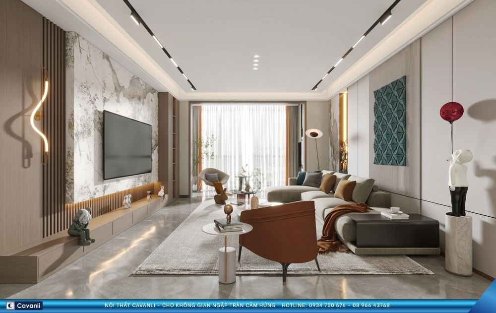 Thiết kế thi công nội thất căn hộ - nhà phố hiện đại chọn Cavanli