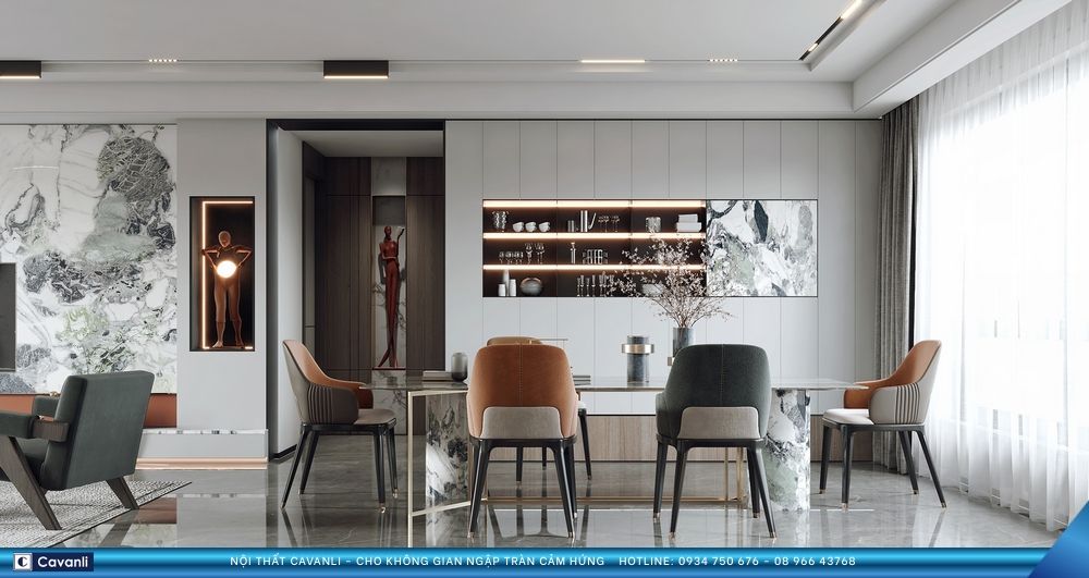 Tại sao nên chọn thi công nội thất phòng khách tại TPHCM cùng Cavanli?