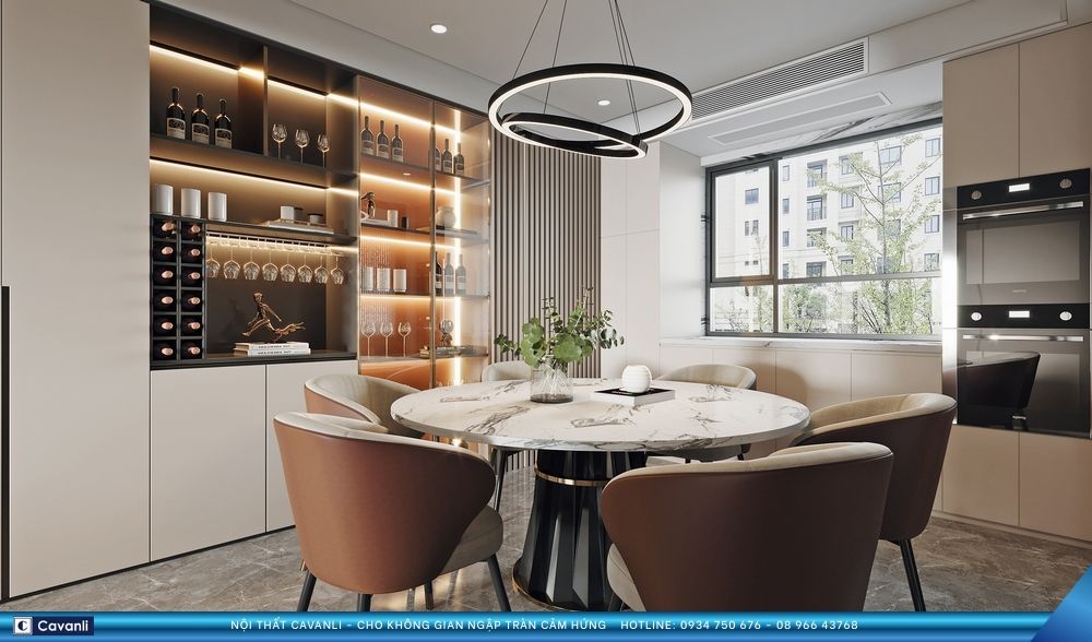Thiết kế thi công nội thất căn hộ - nhà phố hiện đại chọn Cavanli