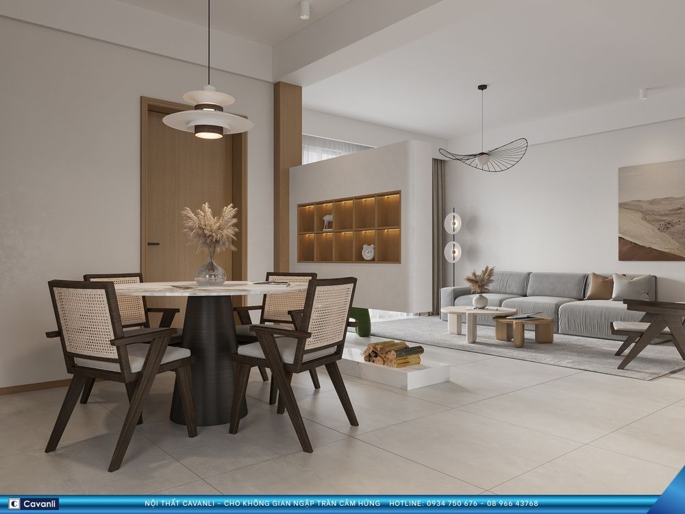 Thiết kế thi công nội thất căn hộ - nhà phố hiện đại chọn Cavanli