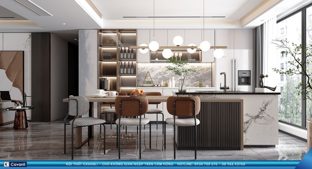 Thiết kế thi công nội thất căn hộ - nhà phố hiện đại chọn Cavanli