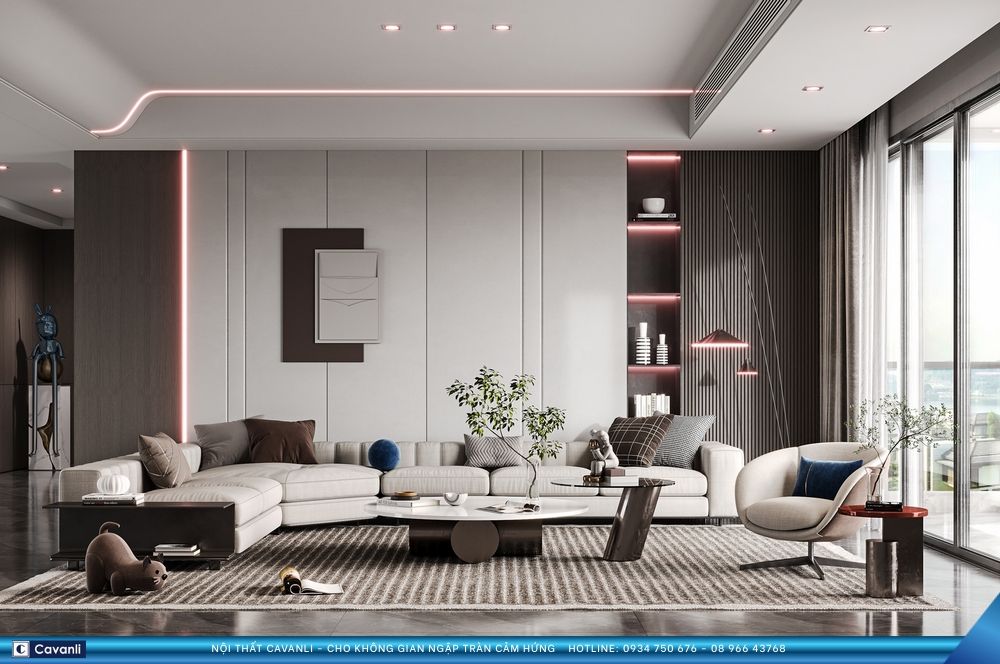 Thiết kế thi công nội thất căn hộ - nhà phố hiện đại chọn Cavanli