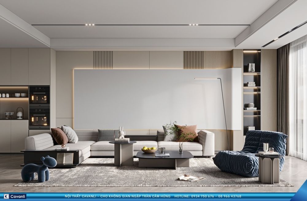 Thiết kế thi công nội thất căn hộ - nhà phố hiện đại chọn Cavanli