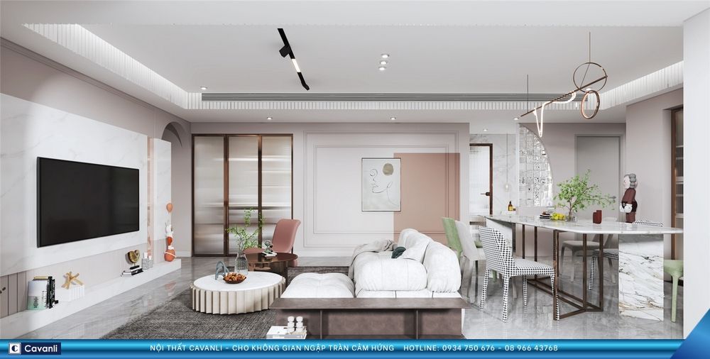 Thiết kế thi công nội thất căn hộ - nhà phố hiện đại chọn Cavanli