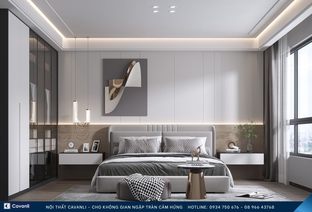 Thiết kế thi công nội thất phòng ngủ đẹp, liên hệ nội thất Cavanli