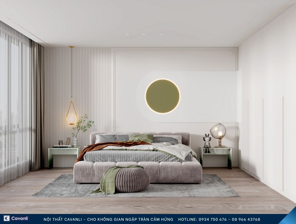 Thiết kế thi công nội thất phòng ngủ đẹp, liên hệ nội thất Cavanli