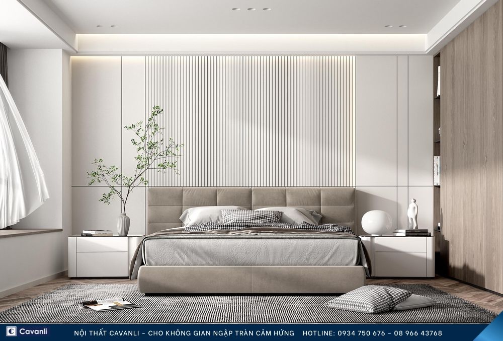 Thiết kế thi công nội thất phòng ngủ đẹp, liên hệ nội thất Cavanli