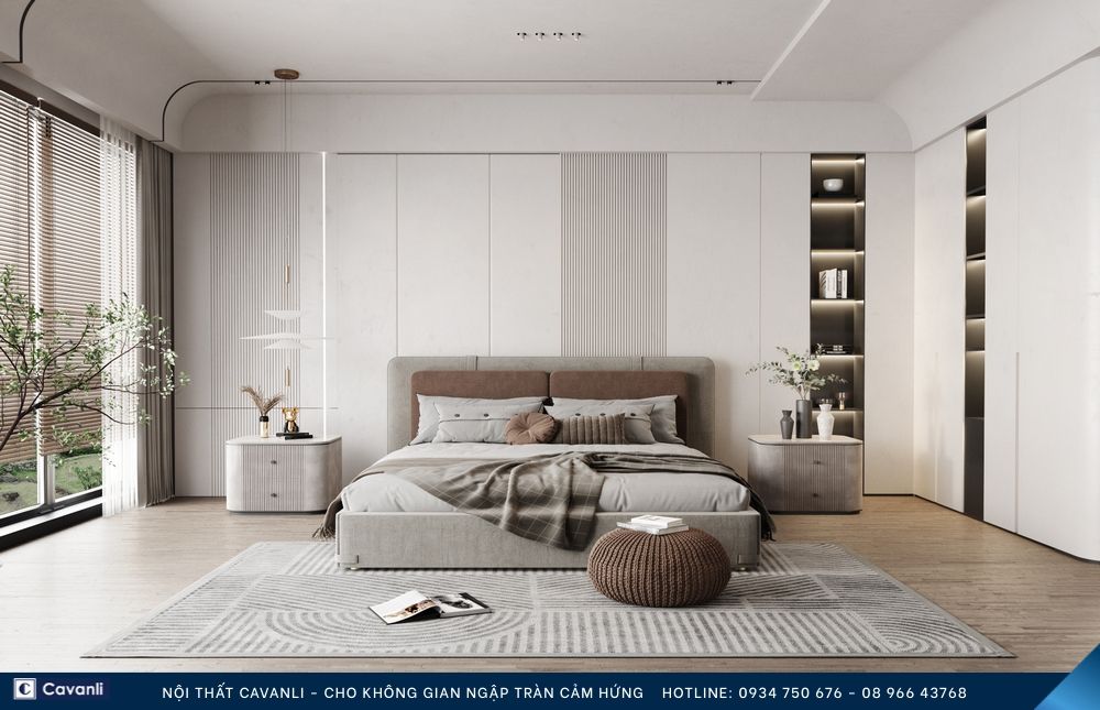 Thiết kế thi công nội thất phòng ngủ đẹp, liên hệ nội thất Cavanli