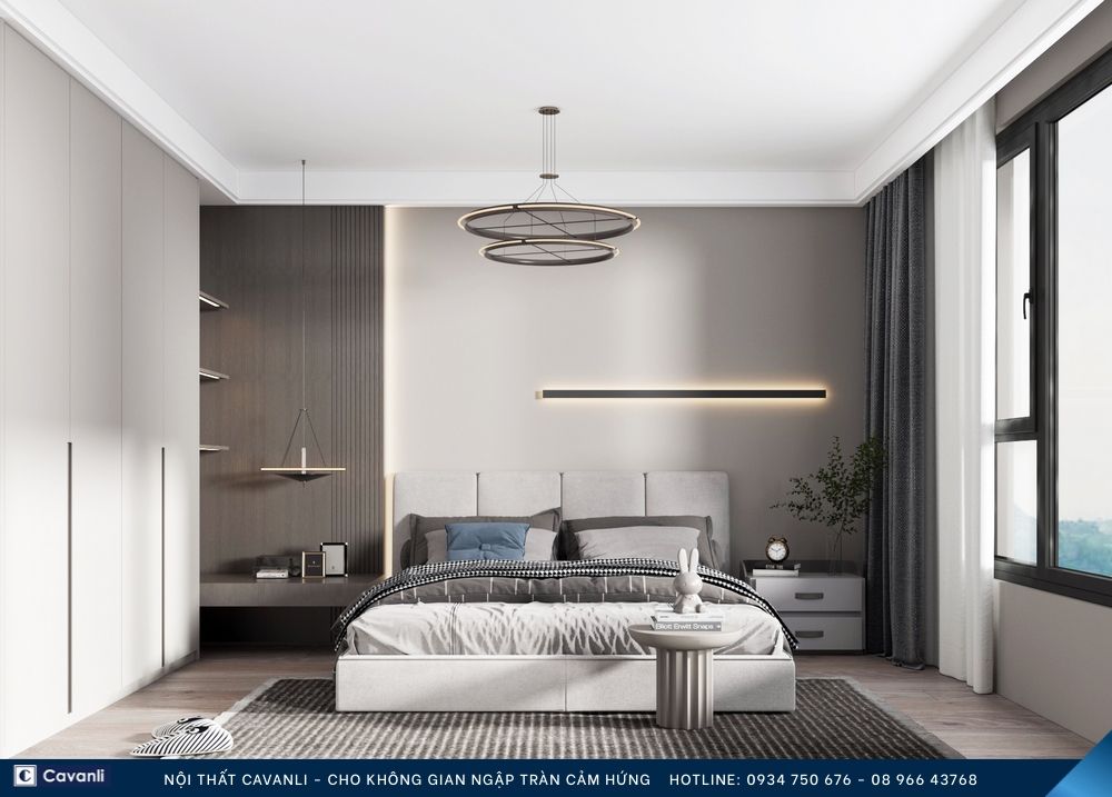 Thiết kế thi công nội thất phòng ngủ đẹp, liên hệ nội thất Cavanli