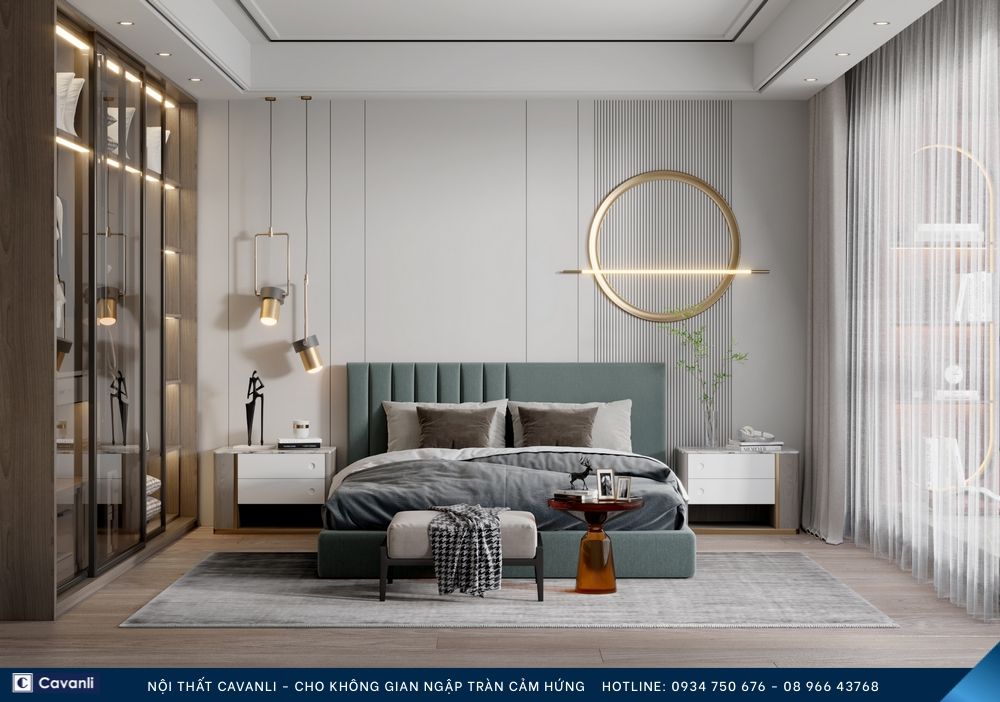Thiết kế thi công nội thất phòng ngủ đẹp, liên hệ nội thất Cavanli