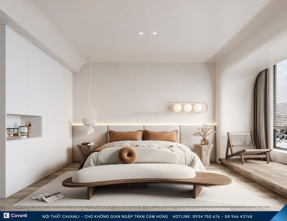 Thiết kế thi công nội thất phòng ngủ đẹp, liên hệ nội thất Cavanli
