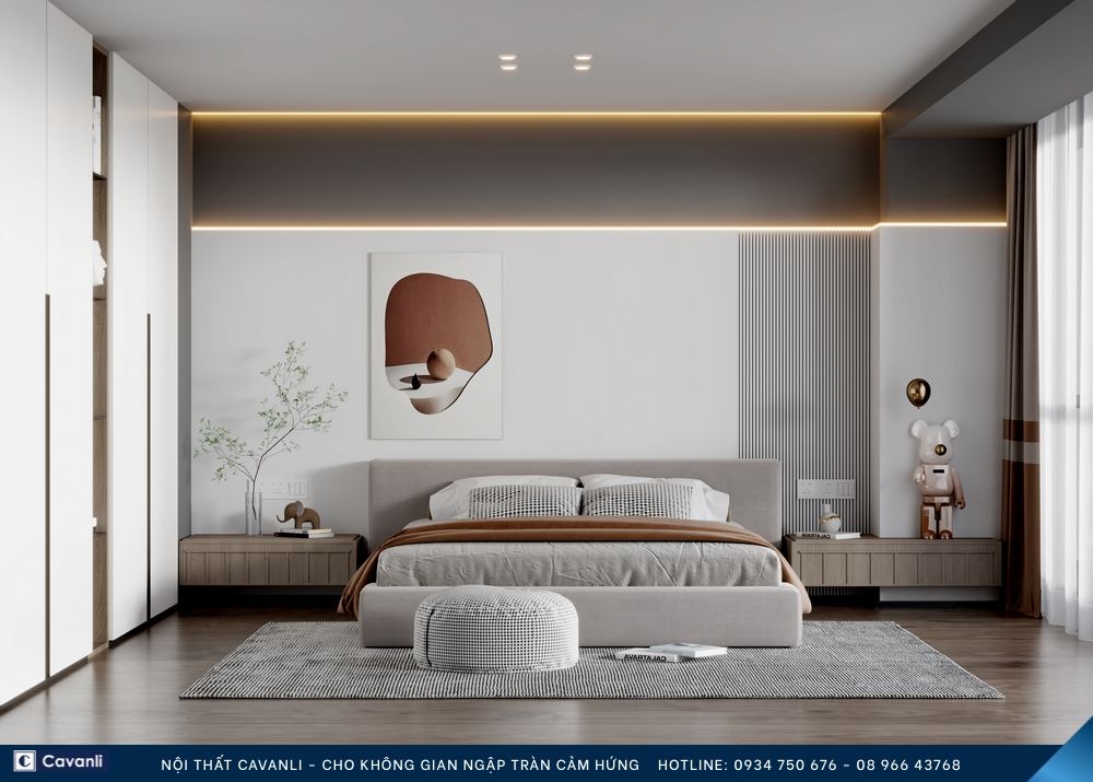 Thiết kế thi công nội thất phòng ngủ đẹp, liên hệ nội thất Cavanli