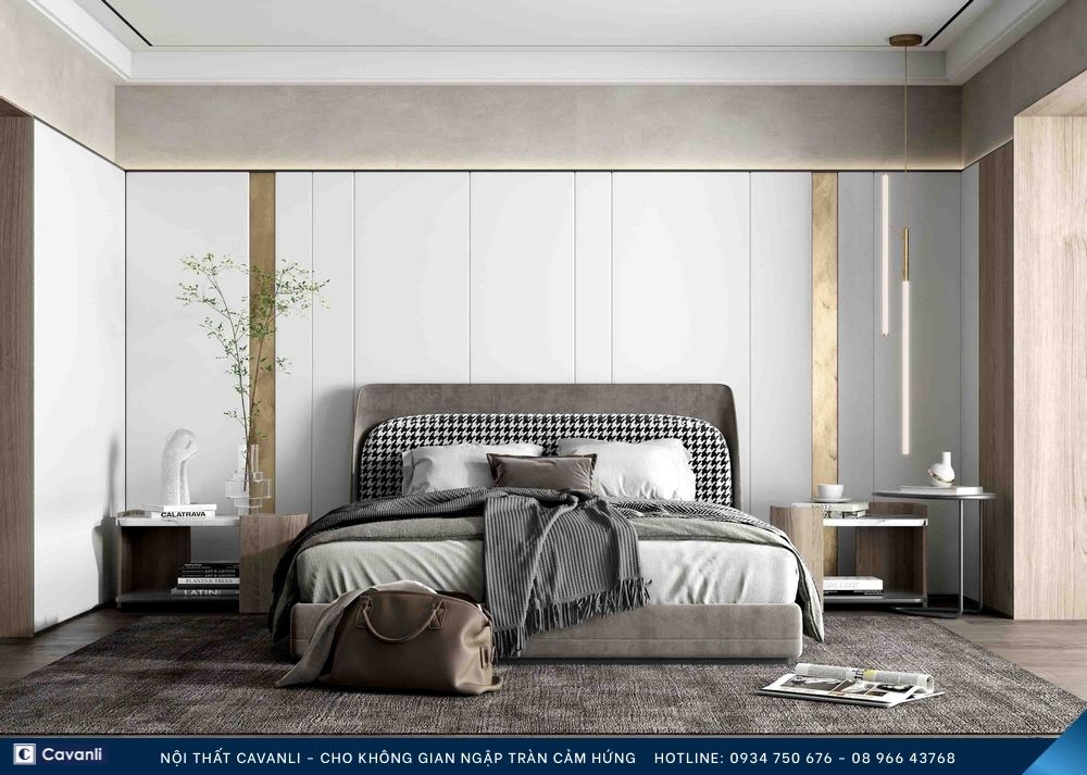 Thiết kế thi công nội thất phòng ngủ đẹp, liên hệ nội thất Cavanli