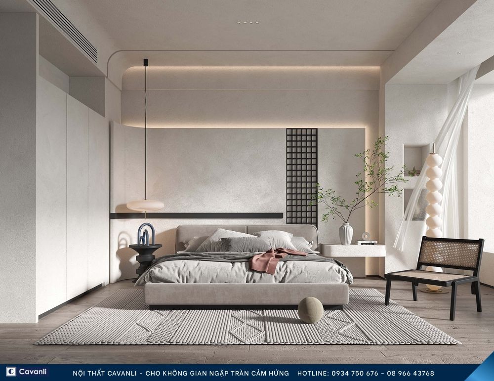 Thiết kế thi công nội thất phòng ngủ đẹp, liên hệ nội thất Cavanli