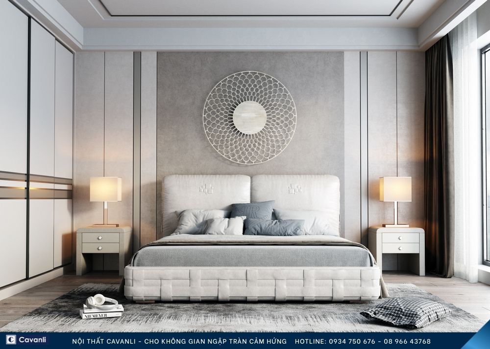 Thiết kế thi công nội thất phòng ngủ đẹp, liên hệ nội thất Cavanli