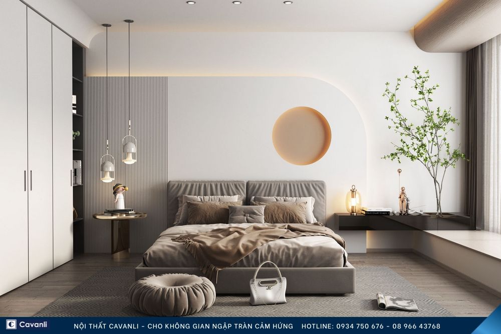 Thiết kế thi công nội thất phòng ngủ đẹp, liên hệ nội thất Cavanli