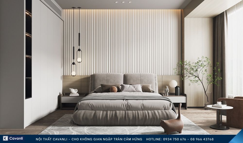 Thiết kế thi công nội thất phòng ngủ đẹp, liên hệ nội thất Cavanli