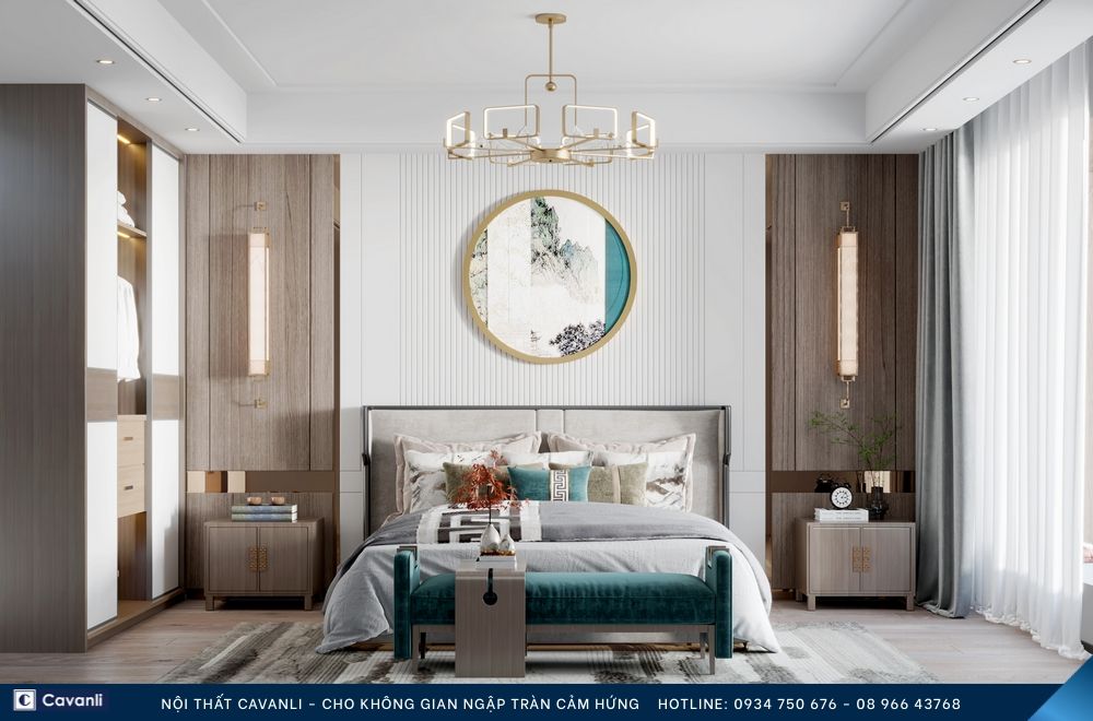 Thiết kế thi công nội thất phòng ngủ đẹp, liên hệ nội thất Cavanli