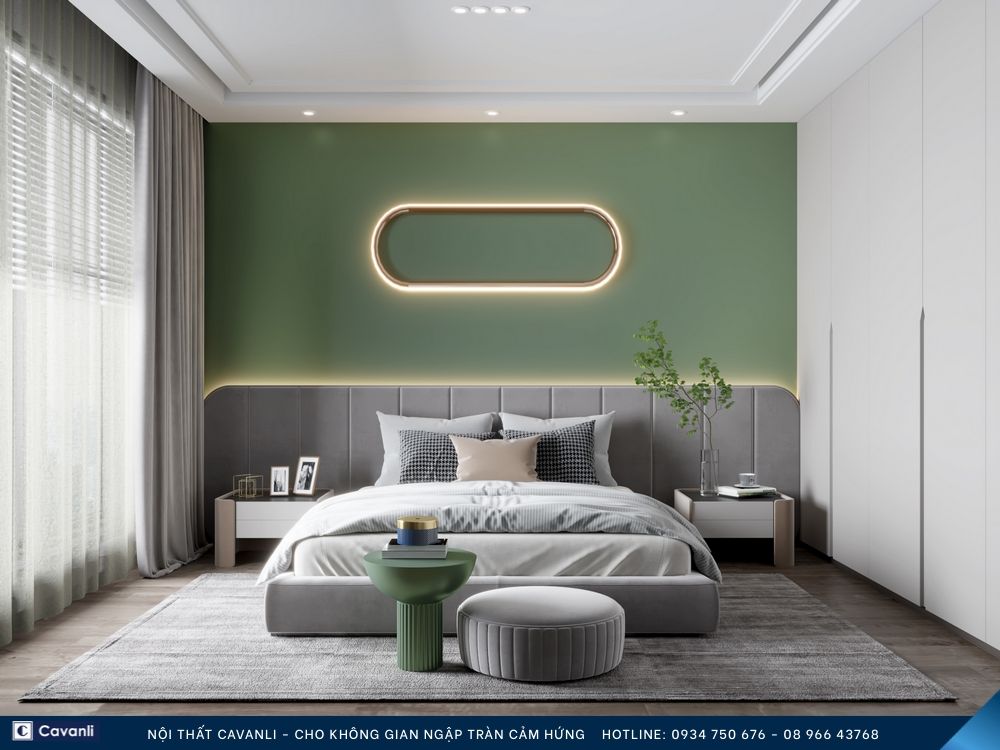 Thiết kế thi công nội thất phòng ngủ đẹp, liên hệ nội thất Cavanli