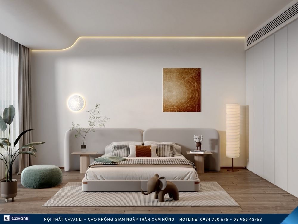 Thiết kế thi công nội thất phòng ngủ đẹp, liên hệ nội thất Cavanli