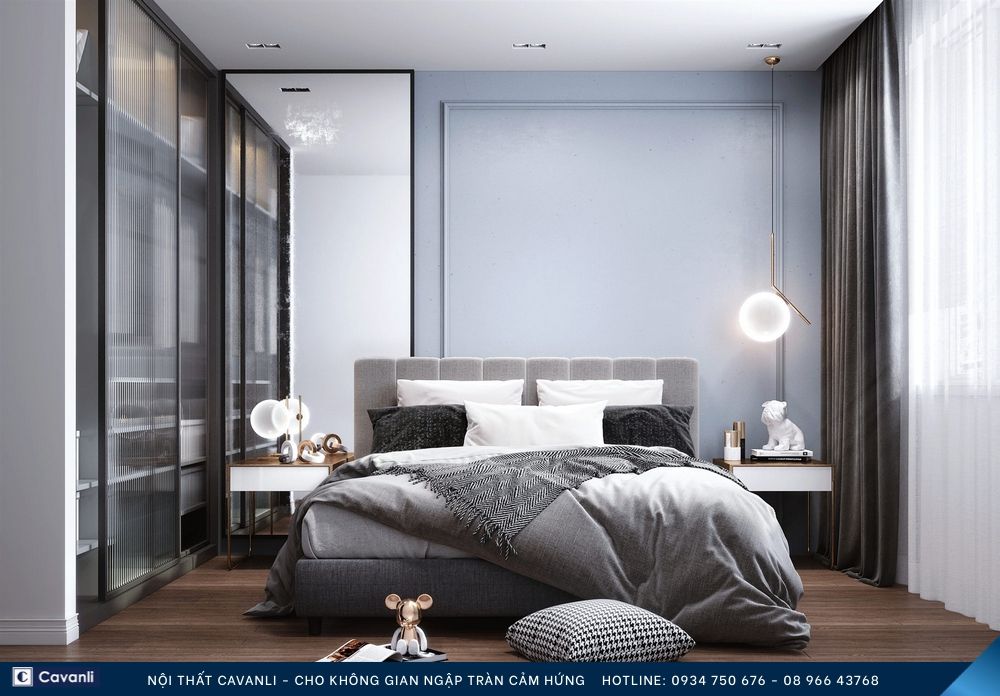 Thiết kế thi công nội thất phòng ngủ đẹp, liên hệ nội thất Cavanli