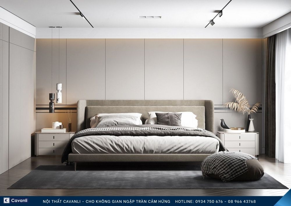 Thiết kế thi công nội thất phòng ngủ đẹp, liên hệ nội thất Cavanli