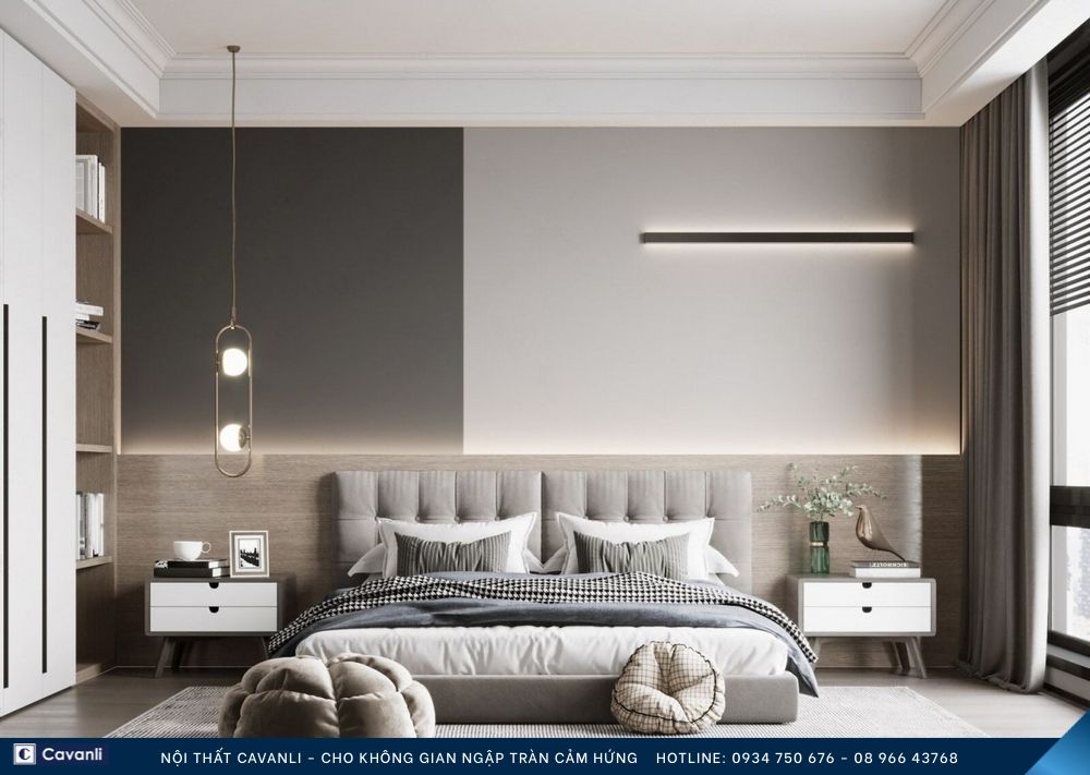 Thiết kế thi công nội thất phòng ngủ đẹp, liên hệ nội thất Cavanli