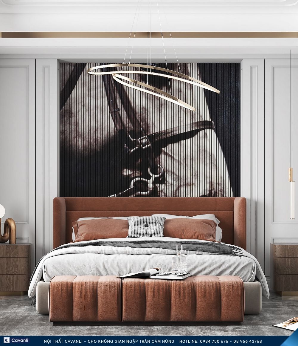 Thiết kế thi công nội thất phòng ngủ đẹp, liên hệ nội thất Cavanli