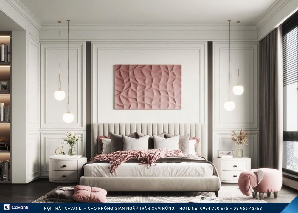 Thiết kế thi công nội thất phòng ngủ đẹp, liên hệ nội thất Cavanli