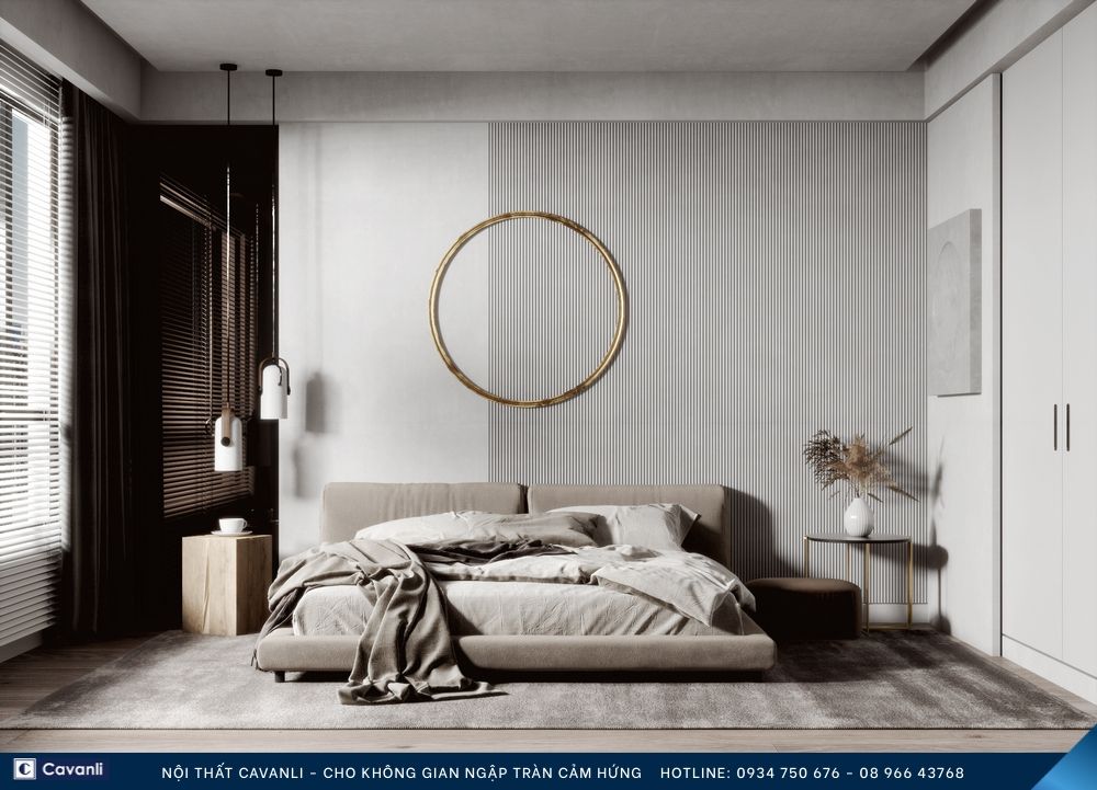 Thiết kế thi công nội thất phòng ngủ đẹp, liên hệ nội thất Cavanli