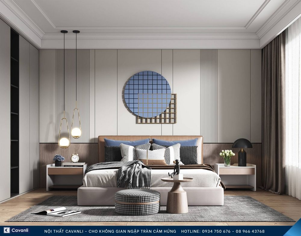 Thiết kế thi công nội thất phòng ngủ đẹp, liên hệ nội thất Cavanli