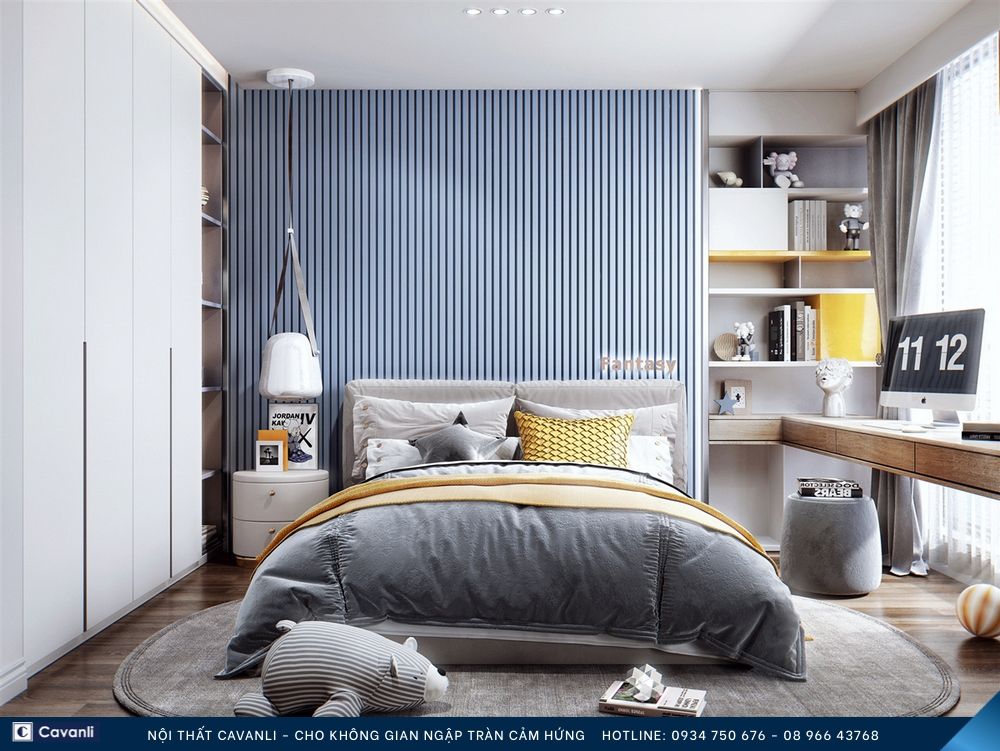 Thiết kế thi công nội thất phòng ngủ đẹp, liên hệ nội thất Cavanli