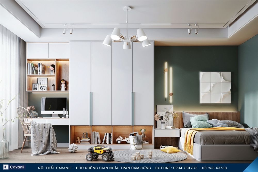 Thiết kế thi công nội thất phòng ngủ đẹp, liên hệ nội thất Cavanli