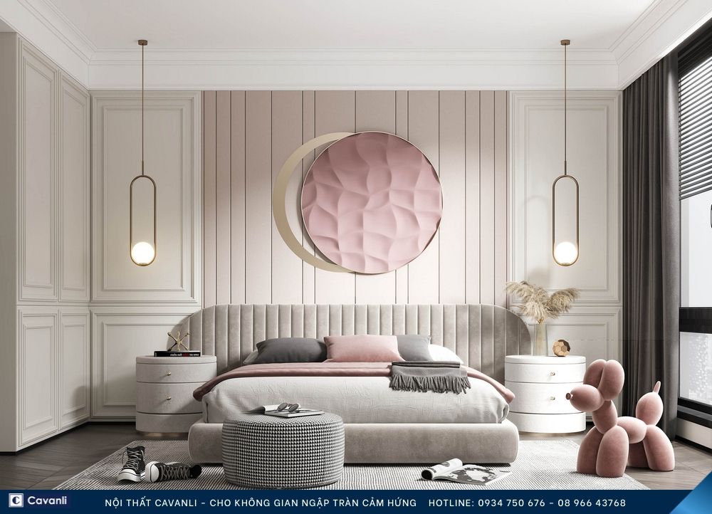 Thiết kế thi công nội thất phòng ngủ đẹp, liên hệ nội thất Cavanli