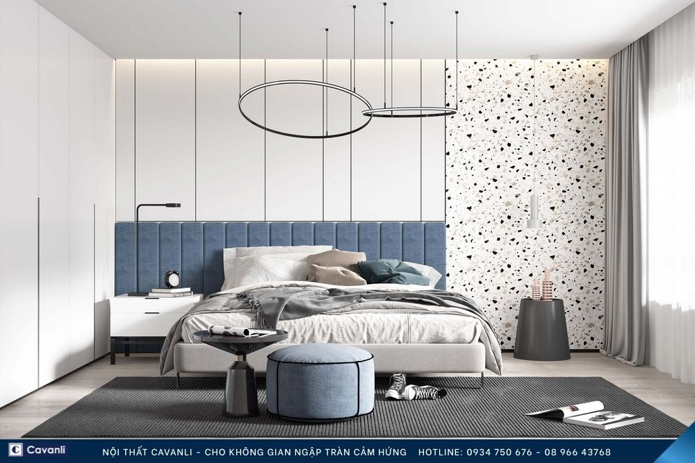 Thiết kế thi công nội thất phòng ngủ đẹp, liên hệ nội thất Cavanli