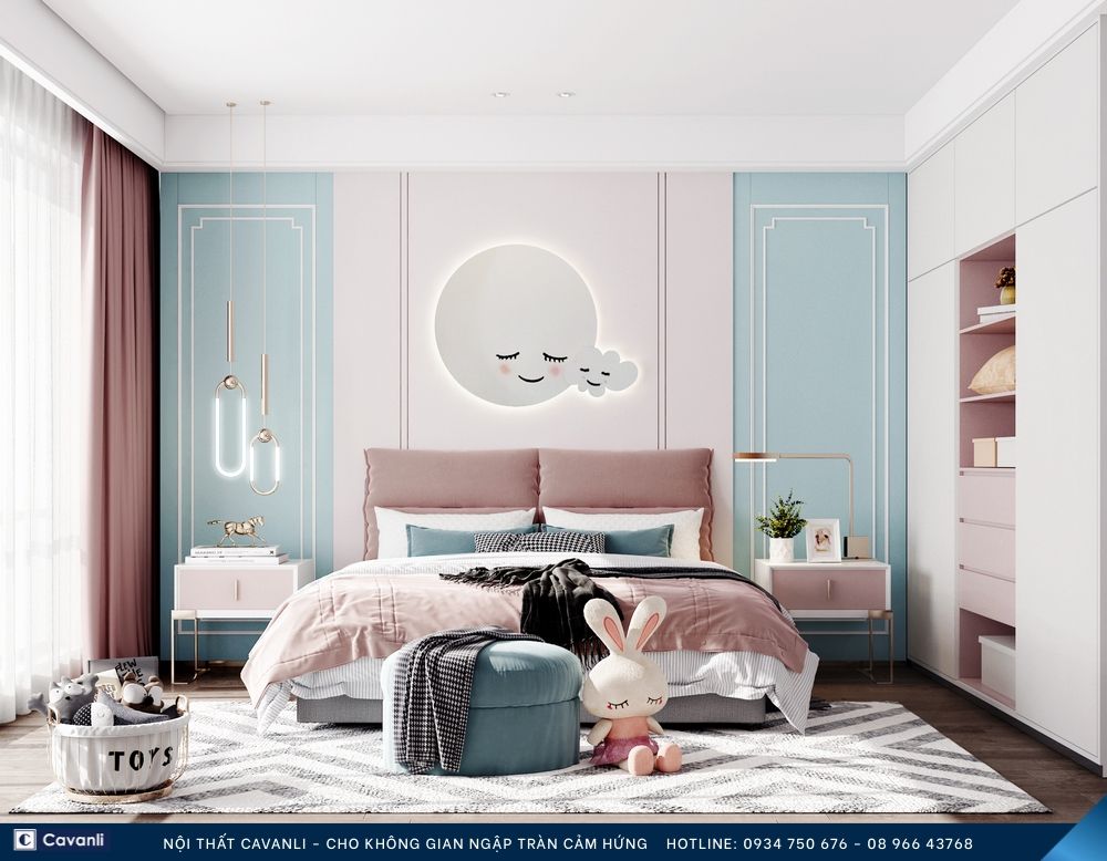 Thiết kế thi công nội thất phòng ngủ đẹp, liên hệ nội thất Cavanli