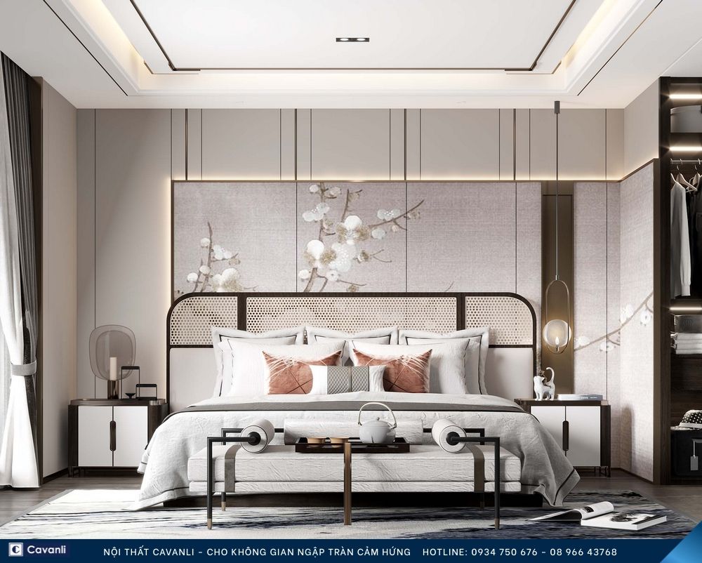 Thiết kế thi công nội thất phòng ngủ đẹp, liên hệ nội thất Cavanli